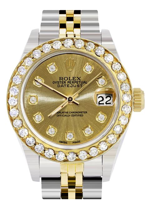 how much is a gold rolex with diamonds|Rolex watch with diamond bezel.